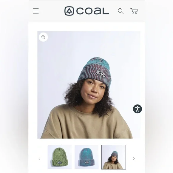 The Benny Ultra Tall Knit Beanie - Coal Headwear Knitted Long Beanie - Picture 4 of 16